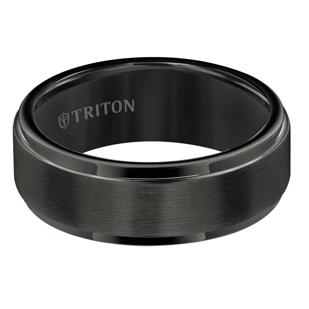 triton 8mm tungsten men's band