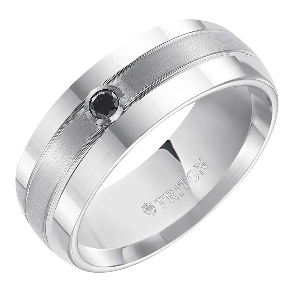 triton 8mm tungsten men's band