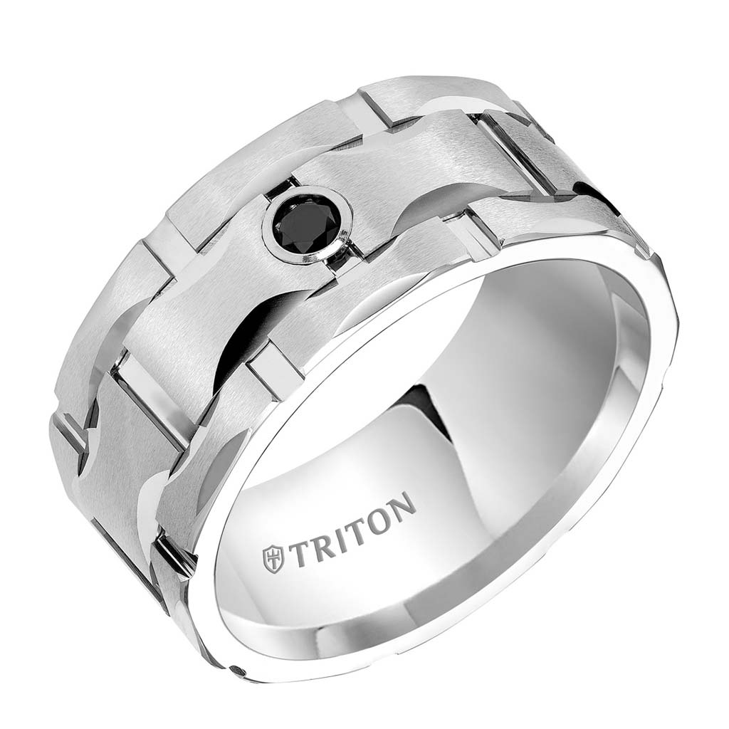 Triton 10mm Tungsten Men's Wedding Band 224822HCG Zadok