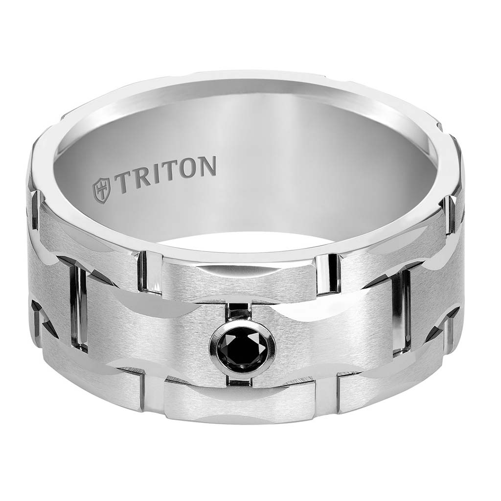 Triton 10mm Tungsten Men's Wedding Band 224822HCG Zadok